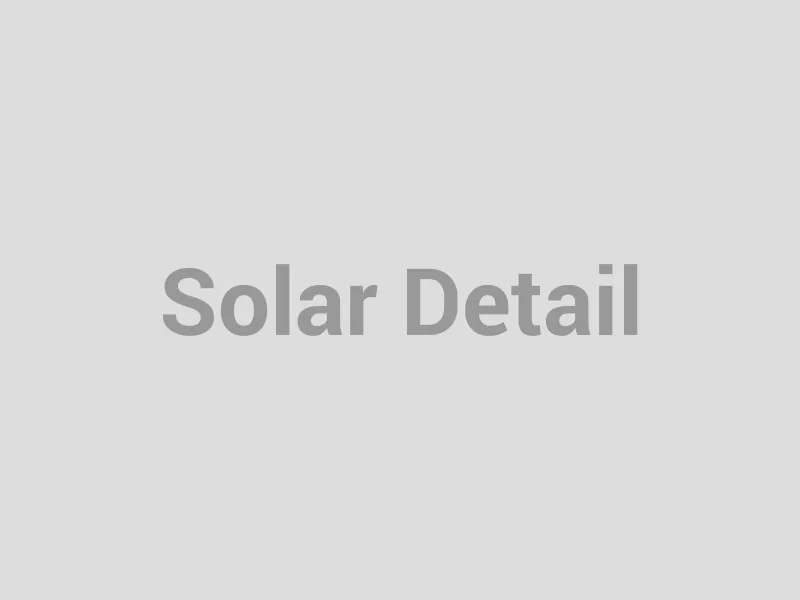 Solar panel installation